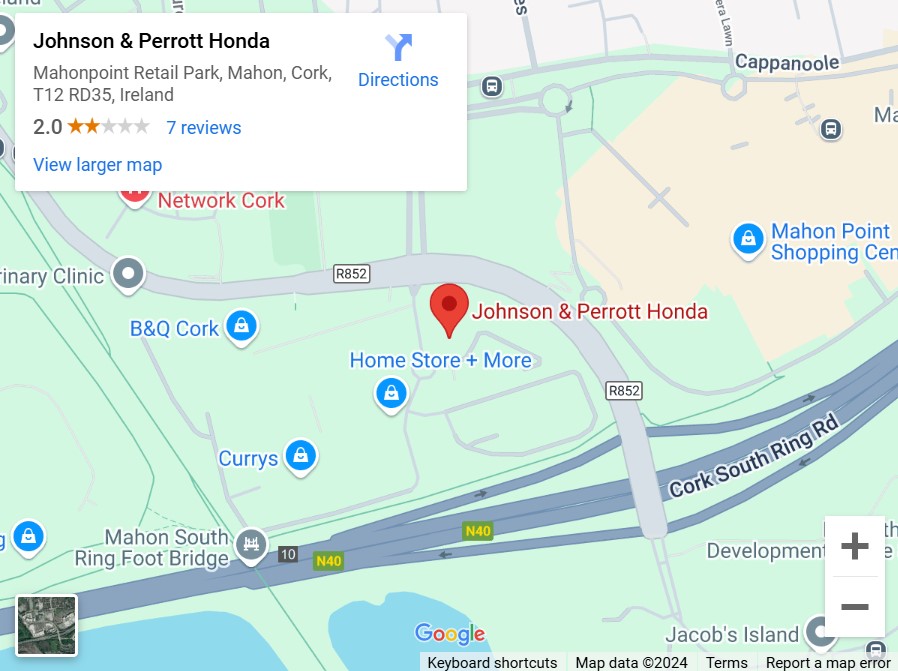 Johnson & Perrott Honda Map